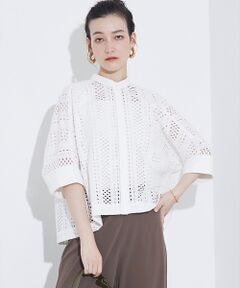 qualite / カリテ シャツ・ブラウス | レースハーフスリーブシャツ
