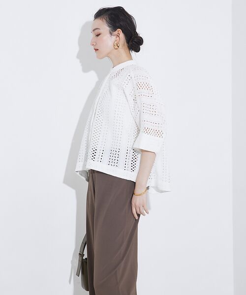 qualite / カリテ シャツ・ブラウス | レースハーフスリーブシャツ | 詳細10
