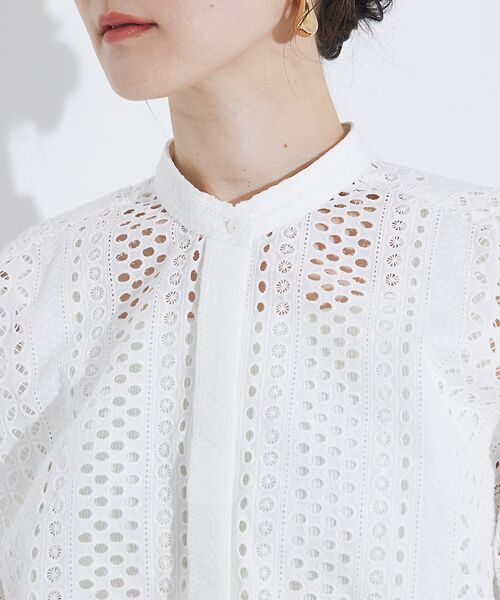 qualite / カリテ シャツ・ブラウス | レースハーフスリーブシャツ | 詳細6
