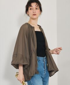 qualite / カリテ ブルゾン | ラウンドスリーブギャザーブルゾン