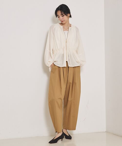 qualite / カリテ ブルゾン | ラウンドスリーブギャザーブルゾン | 詳細2