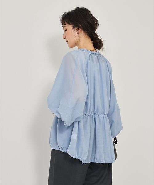 qualite / カリテ ブルゾン | ラウンドスリーブギャザーブルゾン | 詳細5