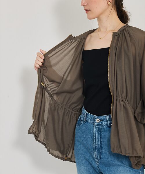 qualite / カリテ ブルゾン | ラウンドスリーブギャザーブルゾン | 詳細7