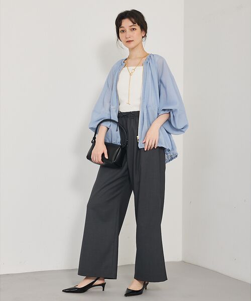 qualite / カリテ ブルゾン | ラウンドスリーブギャザーブルゾン | 詳細8