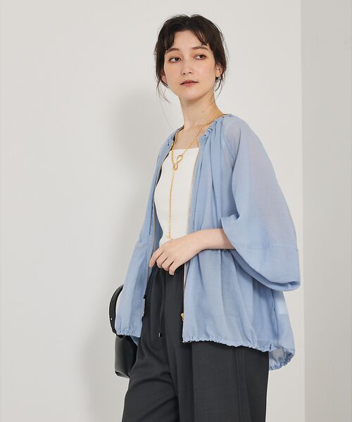 qualite / カリテ ブルゾン | ラウンドスリーブギャザーブルゾン | 詳細19