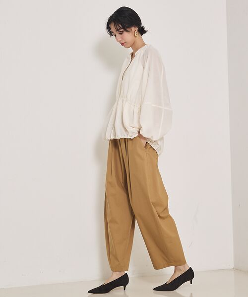 qualite / カリテ ブルゾン | ラウンドスリーブギャザーブルゾン | 詳細12