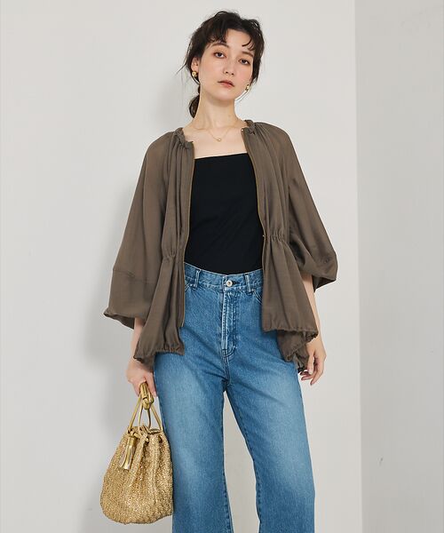 qualite / カリテ ブルゾン | ラウンドスリーブギャザーブルゾン | 詳細14