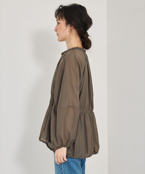 qualite / カリテ ブルゾン | ラウンドスリーブギャザーブルゾン | 詳細15
