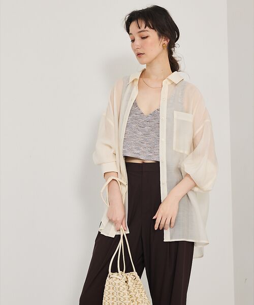 qualite / カリテ キャミソール・チューブトップ | カスリヤーン畦ニットキャミソール | 詳細4