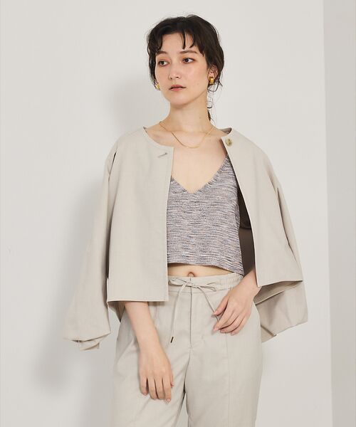 qualite / カリテ キャミソール・チューブトップ | カスリヤーン畦ニットキャミソール | 詳細6