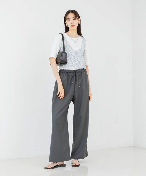 qualite / カリテ キャミソール・チューブトップ | カスリヤーン畦ニットキャミソール | 詳細8