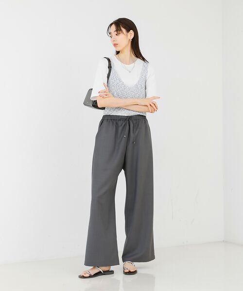 qualite / カリテ キャミソール・チューブトップ | カスリヤーン畦ニットキャミソール | 詳細9