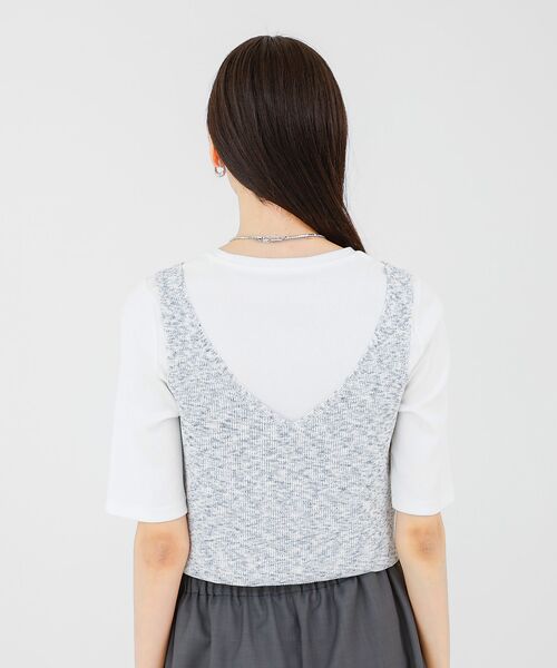 qualite / カリテ キャミソール・チューブトップ | カスリヤーン畦ニットキャミソール | 詳細13