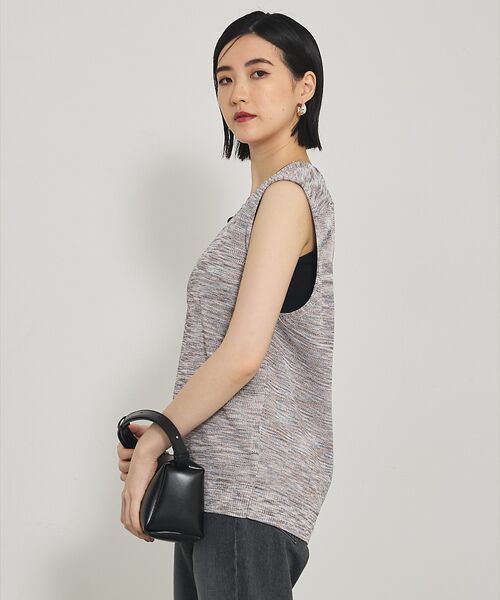 qualite / カリテ ベスト | カスリヤーン畦深Vニット | 詳細12