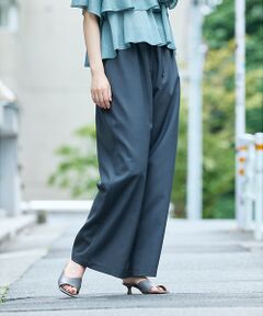 qualite / カリテ パンツ | 【接触冷感＆防シワ】ウールライクイージーパンツ/セットアップ対応