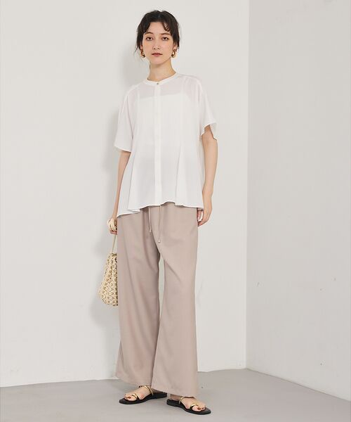 qualite / カリテ パンツ | 【接触冷感＆防シワ】ウールライクイージーパンツ/セットアップ対応 | 詳細12