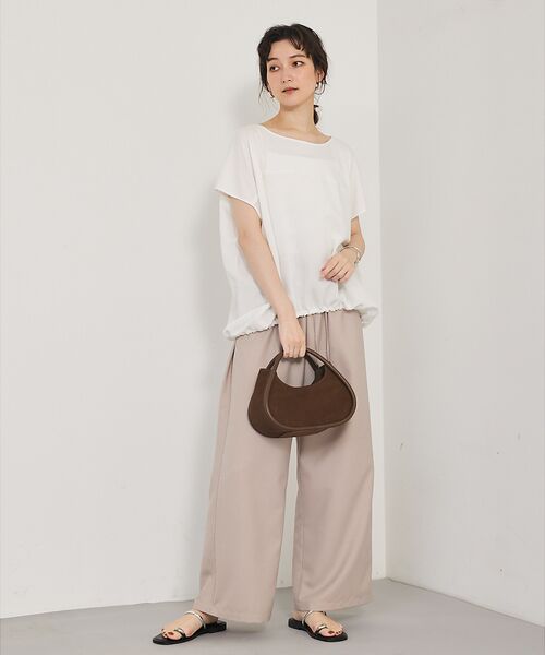 qualite / カリテ パンツ | 【接触冷感＆防シワ】ウールライクイージーパンツ/セットアップ対応 | 詳細17