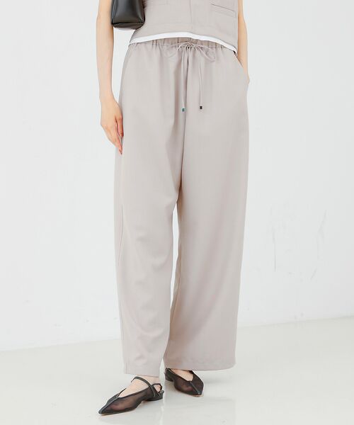 qualite / カリテ パンツ | 【接触冷感＆防シワ】ウールライクイージーパンツ/セットアップ対応 | 詳細5