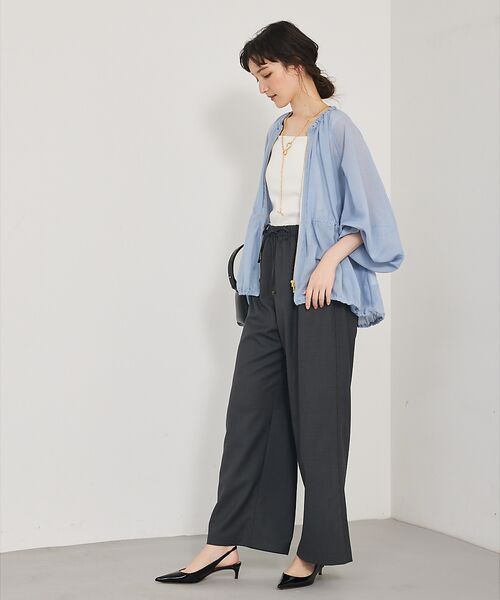 qualite / カリテ パンツ | 【接触冷感＆防シワ】ウールライクイージーパンツ/セットアップ対応 | 詳細20