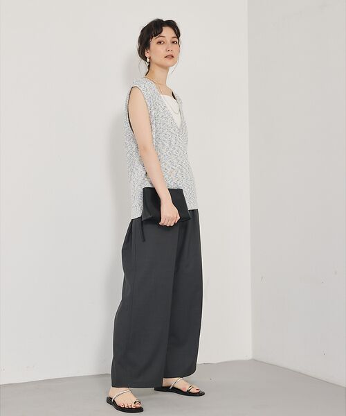 qualite / カリテ パンツ | 【接触冷感＆防シワ】ウールライクイージーパンツ/セットアップ対応 | 詳細21