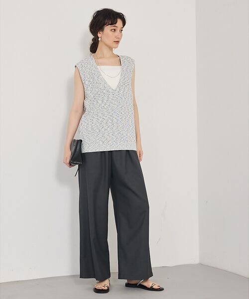 qualite / カリテ パンツ | 【接触冷感＆防シワ】ウールライクイージーパンツ/セットアップ対応 | 詳細22