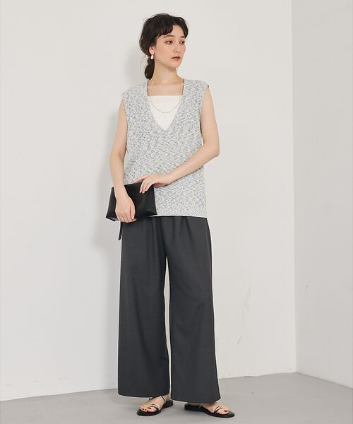 qualite / カリテ パンツ | 【接触冷感＆防シワ】ウールライクイージーパンツ/セットアップ対応 | 詳細23