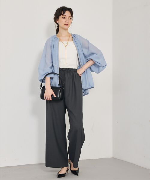 qualite / カリテ パンツ | 【接触冷感＆防シワ】ウールライクイージーパンツ/セットアップ対応 | 詳細25