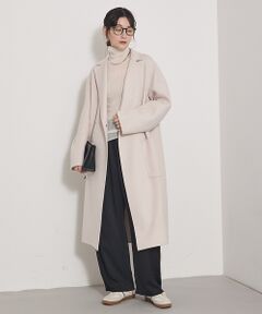 qualite / カリテ アウター | 【毛玉になりにくい】ダブルフェイスチェスターコート