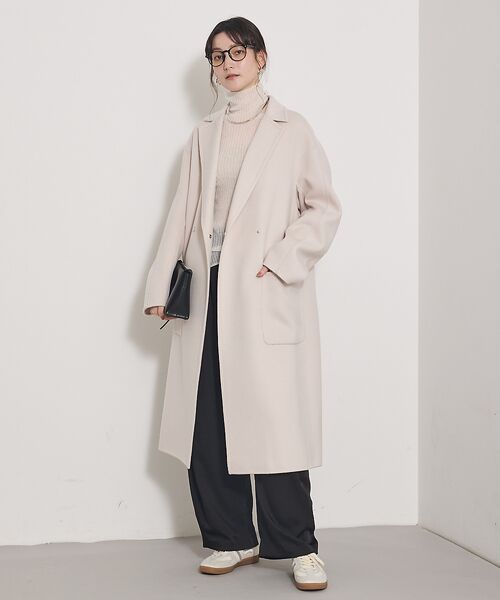 qualite / カリテ アウター | 【毛玉になりにくい】ダブルフェイスチェスターコート | 詳細2