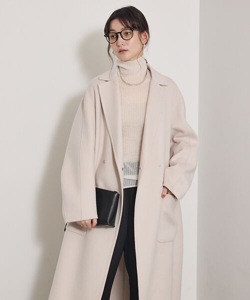 qualite / カリテ アウター | 【毛玉になりにくい】ダブルフェイスチェスターコート | 詳細3