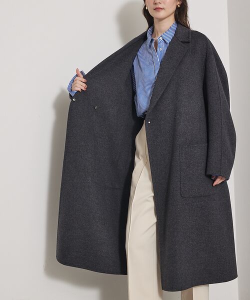 qualite / カリテ アウター | 【毛玉になりにくい】ダブルフェイスチェスターコート | 詳細18