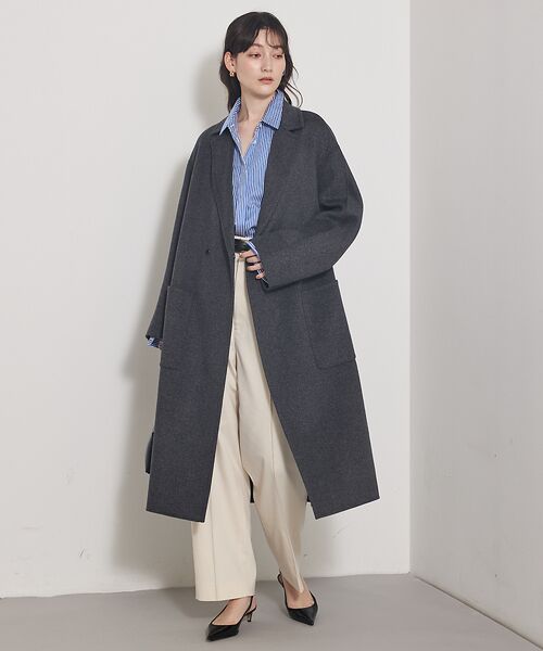 qualite / カリテ アウター | 【毛玉になりにくい】ダブルフェイスチェスターコート | 詳細19