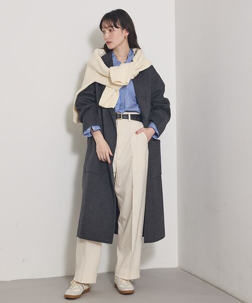 qualite / カリテ アウター | 【毛玉になりにくい】ダブルフェイスチェスターコート | 詳細21
