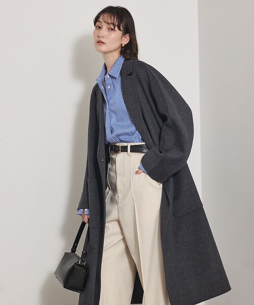 qualite / カリテ アウター | 【毛玉になりにくい】ダブルフェイスチェスターコート | 詳細23