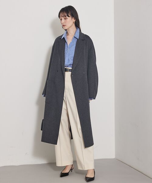 qualite / カリテ アウター | 【毛玉になりにくい】ダブルフェイスチェスターコート | 詳細7