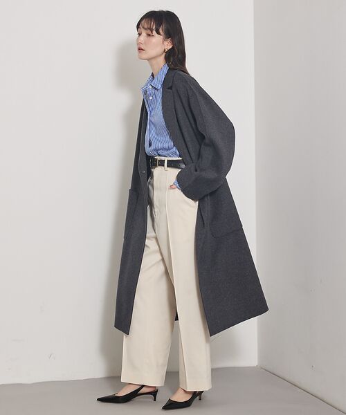 qualite / カリテ アウター | 【毛玉になりにくい】ダブルフェイスチェスターコート | 詳細8