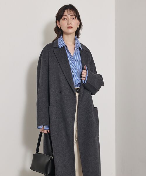 qualite / カリテ アウター | 【毛玉になりにくい】ダブルフェイスチェスターコート | 詳細9