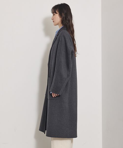 qualite / カリテ アウター | 【毛玉になりにくい】ダブルフェイスチェスターコート | 詳細11