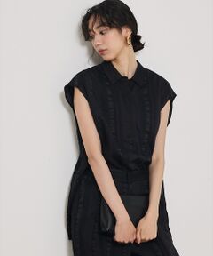 qualite / カリテ シャツ・ブラウス | 【セットアップ対応】キュプラストライプスキッパーシャツ