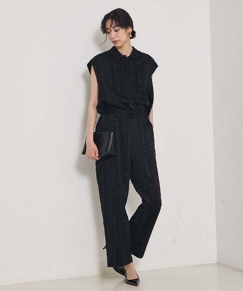 qualite / カリテ シャツ・ブラウス | 【セットアップ対応】キュプラストライプスキッパーシャツ | 詳細4