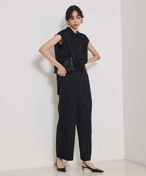 qualite / カリテ シャツ・ブラウス | 【セットアップ対応】キュプラストライプスキッパーシャツ | 詳細6