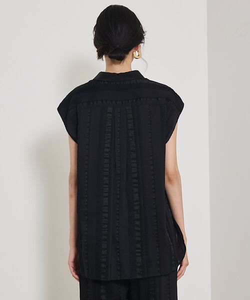 qualite / カリテ シャツ・ブラウス | 【セットアップ対応】キュプラストライプスキッパーシャツ | 詳細9