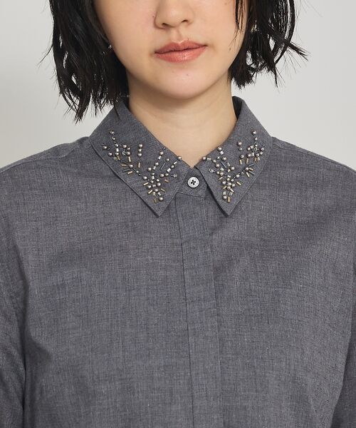 qualite / カリテ シャツ・ブラウス | 【襟取り外し可能】ビーディングカラーシャツ | 詳細6