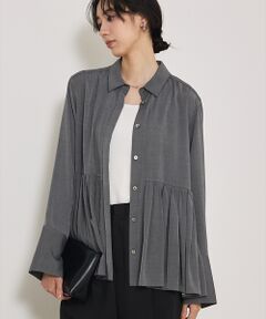 qualite / カリテ シャツ・ブラウス | ギャザータック切り替えシャツ