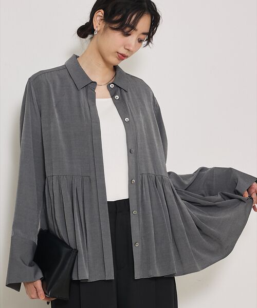 qualite / カリテ シャツ・ブラウス | ギャザータック切り替えシャツ | 詳細8