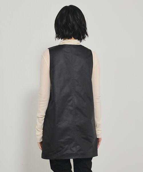 qualite / カリテ チュニック | レザーライクフレアージレ | 詳細6