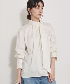 qualite / カリテ シャツ・ブラウス | 【Can Cam掲載】タフタボウタイブラウス/ボウタイ取り外し可能
