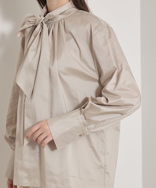qualite / カリテ シャツ・ブラウス | 【Can Cam掲載】タフタボウタイブラウス/ボウタイ取り外し可能 | 詳細13