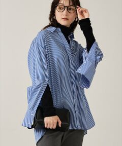 qualite / カリテ シャツ・ブラウス | 袖スリットレギュラーシャツ