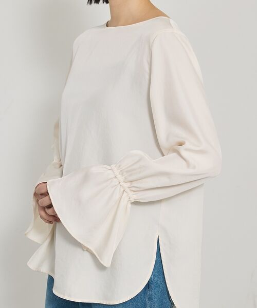 qualite / カリテ シャツ・ブラウス | ブライトツイルベルブラウス | 詳細14